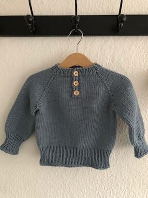 Strikkekits til Mælkedrenge sweater i 2 tråde Extrafine merino 150