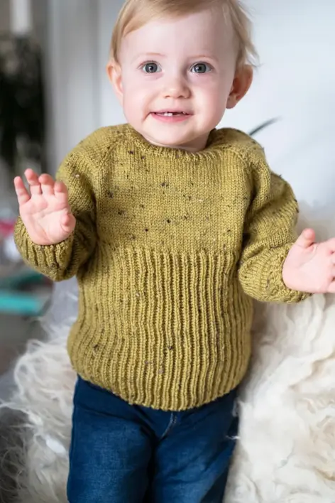 Strikkekits til Venskabspagten sweater i Easy Care Tweed