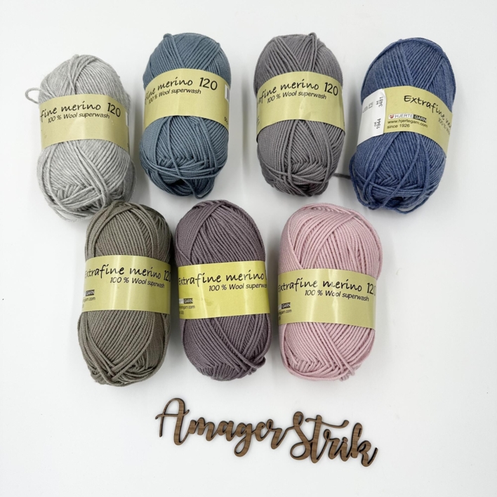 Strikkekits til Morfars sweater i Extrafine merino 120