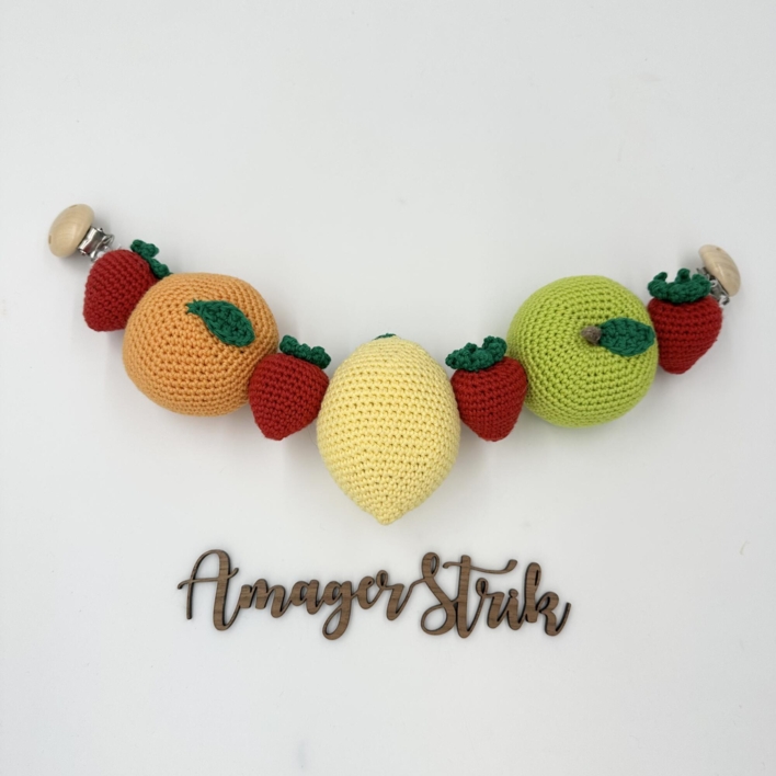 Hæklekits til barnevognskæde i Cotton nr. 8