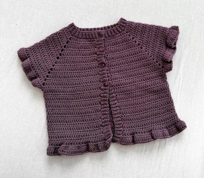 Hæklekits til Elin vest i Extrafine merino 150