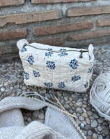 Knitters Tool Clutch - Midnight Blue Flowers - PetiteKnit
