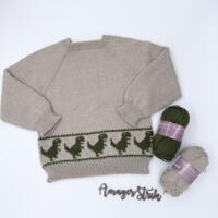 Strikkekits til Dino sweater i Merino Cotton
