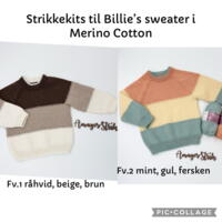 Strikkekits til Billie's sweater i Merino Cotton