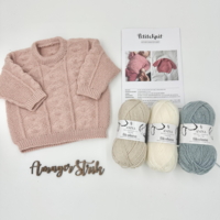 Strikkekits til Esther sweater baby i Anina