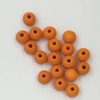 10 mm orange træperler
