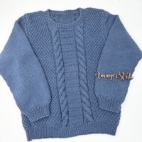 Opskrift til Matheos snoningsbluse til voksne i Merino Cotton