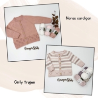 Opskrifter til Nora's cardigan og Girly trøjen