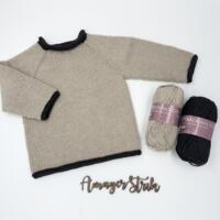 Opskrift til I-cord sweater i Merino Cotten