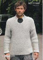 Opskrift til herresweater i patentstrik i Lima